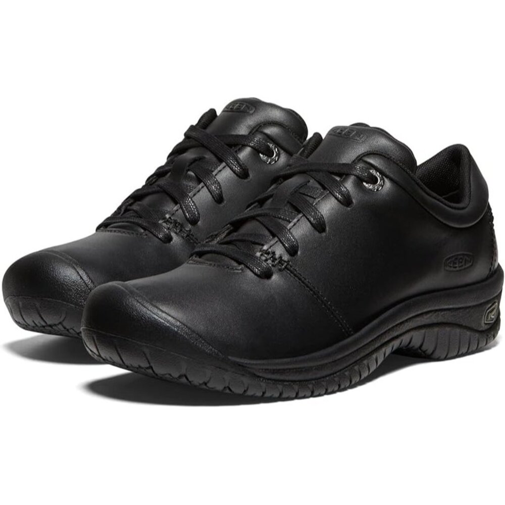 KEEN Utility Women's PTC Oxford  Non Slip Chef Kitchen black leather sho